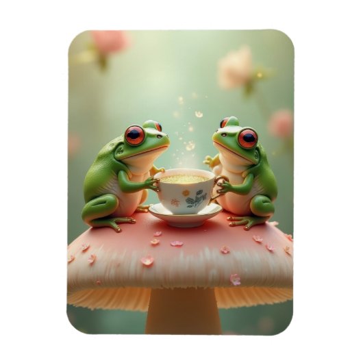 Froschtee-Party Magnet (Vertikal)