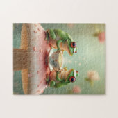 Froschtee-Party Puzzle (Horizontal)