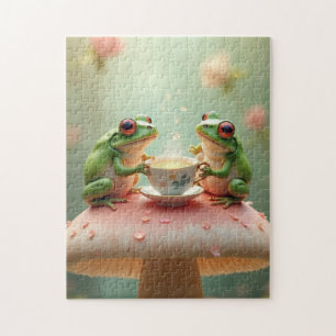 Froschtee-Party Puzzle