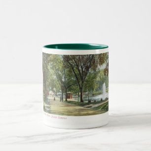 Froschteich, Boston Common c1910 Vintage Zweifarbige Tasse