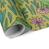 Froschteich geschenkpapier (Rolleneckpunkt)