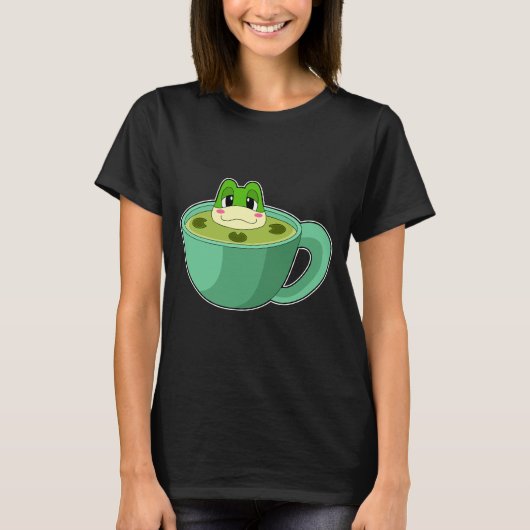 Froschteich Kaffee Cup T-Shirt (Vorderseite)