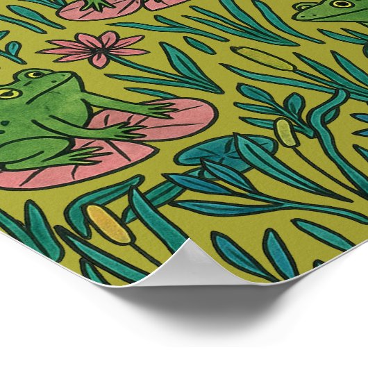 Froschteich poster (Ecke)