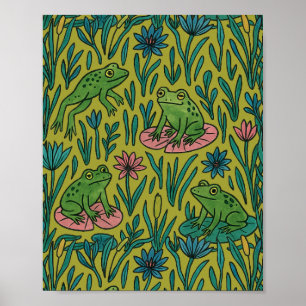 Froschteich poster