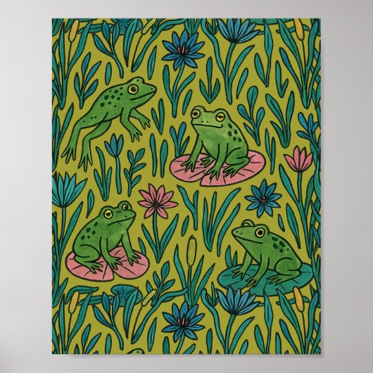 Froschteich poster (Vorne)