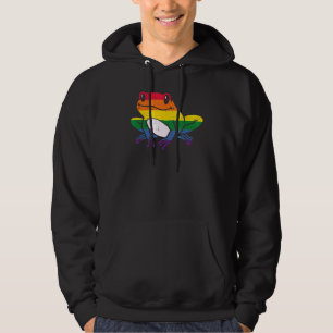 Froschtier Lgbtq Regenbogen Gay Pride Almen Männer Hoodie
