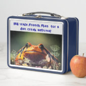 Froschtierfutter Metall Brotdose (Beispiel)