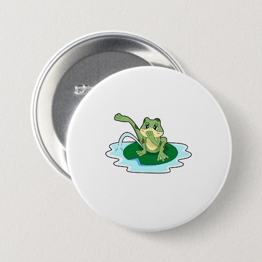 Froschtoilette Button (Vorne & Hinten)
