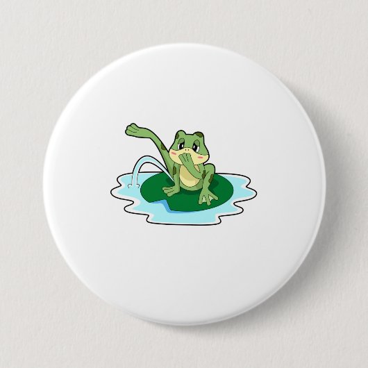 Froschtoilette Button (Vorderseite)