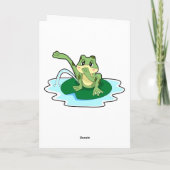 Froschtoilette Karte (Rückseite)