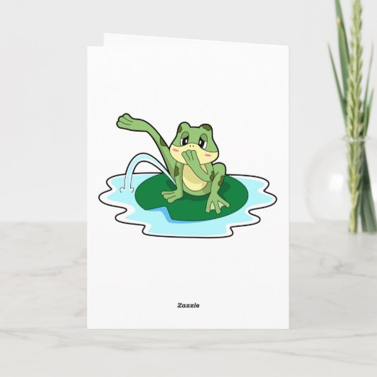 Froschtoilette Karte (Rückseite)