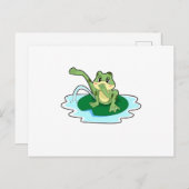 Froschtoilette Postkarte (Vorne/Hinten)