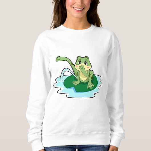 Froschtoilette Sweatshirt (Vorderseite)