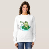 Froschtoilette Sweatshirt (Vorne ganz)