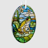 Froschverkleidung auf Acrylglas Ornament (Vorderseite)