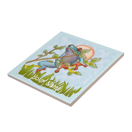 Froschversteck Fliese (Seite)