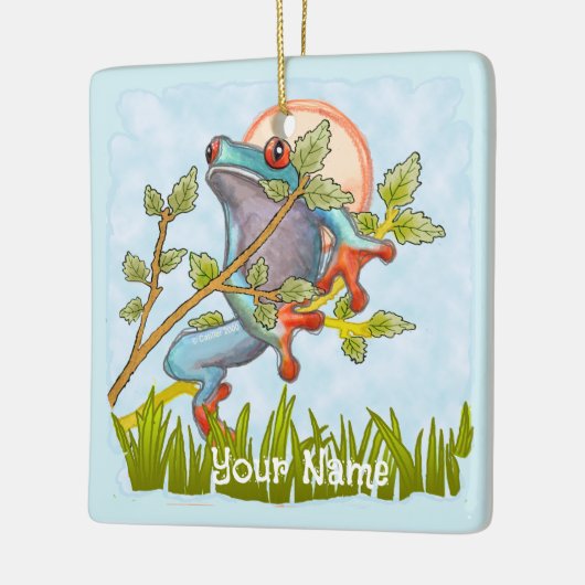 Froschversteck Keramikornament (Links)