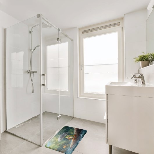 Froschwald-Regentag Badematte