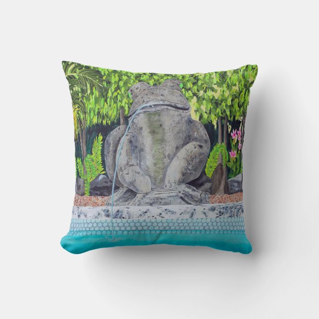 Froschwirbel Kissen (Vorderseite)