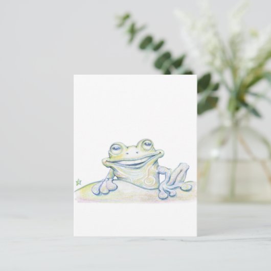Froschwirl Postkarte (Stehend Vorderseite)