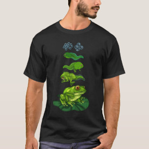 Froschzange Biologie Metamorphose Lebenszykluskuns T-Shirt