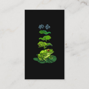 Froschzange Biologie Metamorphose Lebenszykluskuns Visitenkarte