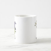 Froschzauberer beim Zaubern Kaffeetasse (Mittel)