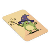 Froschzauberer beim Zaubern Magnet (Rechte Seite)