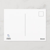 Froschzauberer beim Zaubern Postkarte (Rückseite)