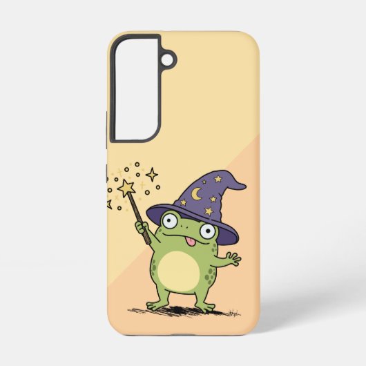 Froschzauberer beim Zaubern Samsung Galaxy Hülle (Rückseite)