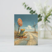 Frost an der Kreuzung verloren Postkarte (Stehend Vorderseite)