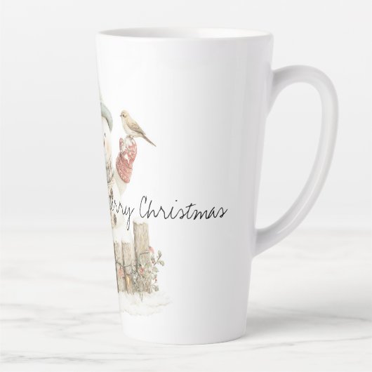 Frost and Friendship in a Holly-Touched Moment Milchtasse (Rechts)