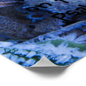 Frost auf Blätter Druck mit Schrift Verse Poster (Ecke)