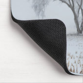 Frost auf einem einsamen Baum Mousepad (Ecke)