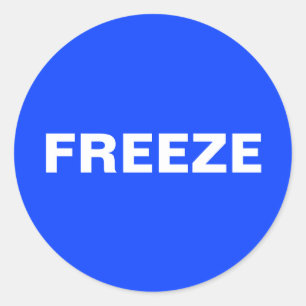 Frost-Aufkleber Runder Aufkleber
