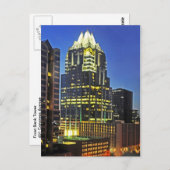 Frost Bank Tower, Austin, Texas, USA Postkarte (Vorne/Hinten)