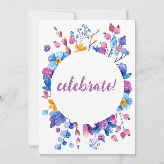 Frost Berry Winter Party Einladung (Vorderseite)