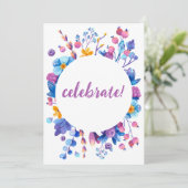 Frost Berry Winter Party Einladung (Stehend Vorderseite)