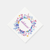 Frost Berry Winter Party Serviette (Ecke)