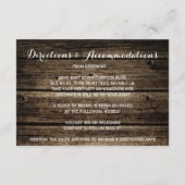 Frost-Biss-Scheunen-hölzerner Begleitkarte (Rückseite)