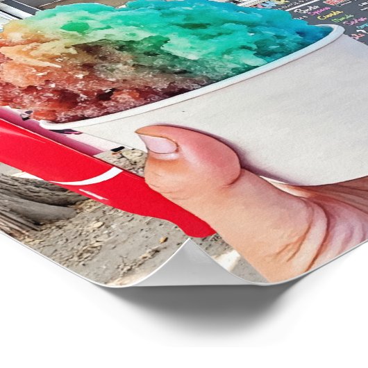 Frost Bite Seaside Florida 30A Wasserfarbe Poster (Ecke)