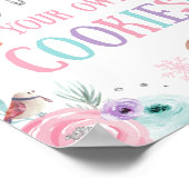 Frost Deine eigenen Cookies Onederland Girl Birthd Poster (Ecke)