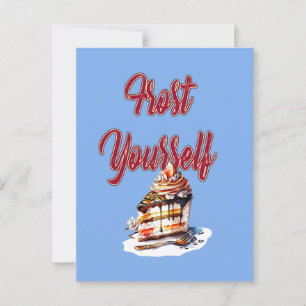 Frost dich selbst postkarte