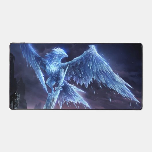 Frost Dragon Gaming Deskmat | Angepasster Schreibt (Vorderseite)