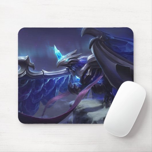 Frost Dragon Gaming Mousepad | Personalisierbar (Mit Mouse)
