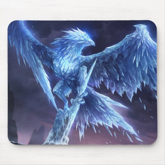Frost Dragon Gaming Mousepad | Personalisierbar (Vorne)