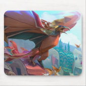 Frost Dragon Gaming Mousepad | Personalisierbar (Vorne)