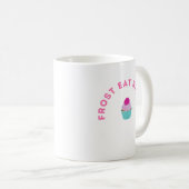 Frost Eat Repeat Cupcake Design Kaffeetasse (VorderseiteRechts)