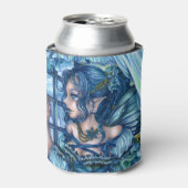 Frost Fairy Girl's View of a Saphire Winter Dosenkühler (Kanne Vorderseite)