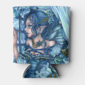 Frost Fairy Girl's View of a Saphire Winter Dosenkühler (Vorderseite)